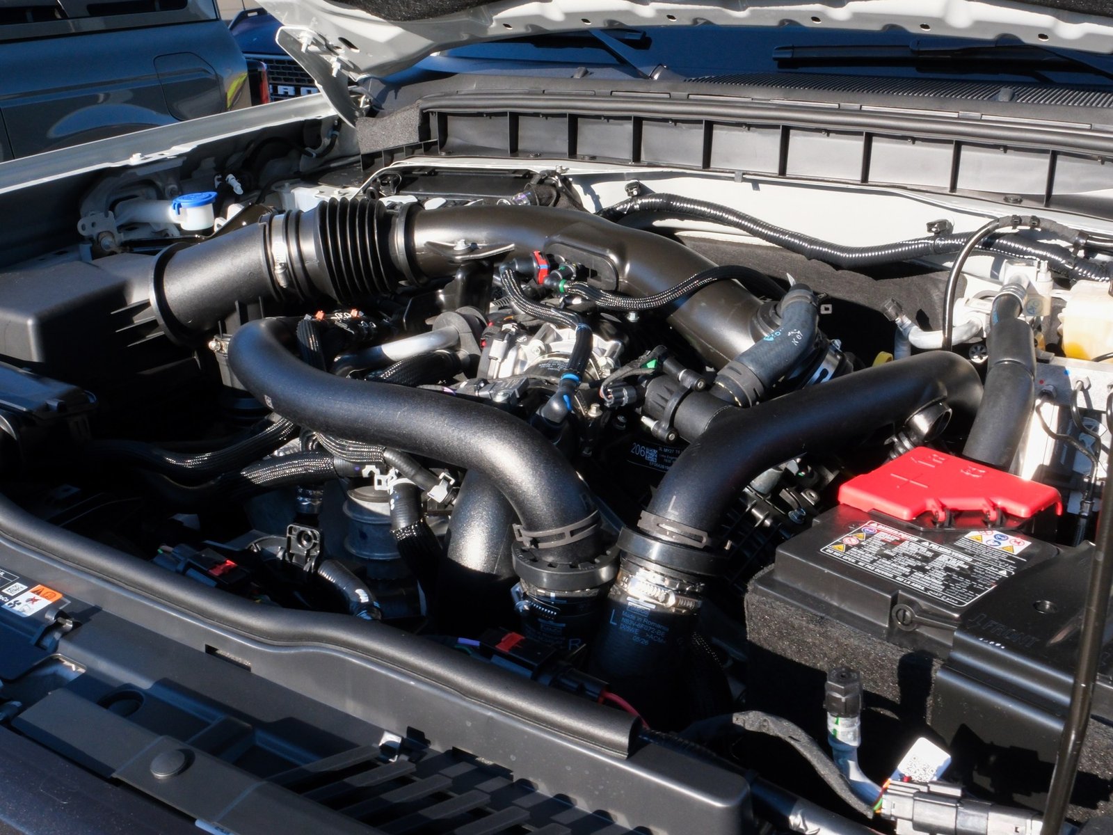 Twin-turbo 3.0-liter EcoBoost V6 under the hood of a 2027 Ford Bronco