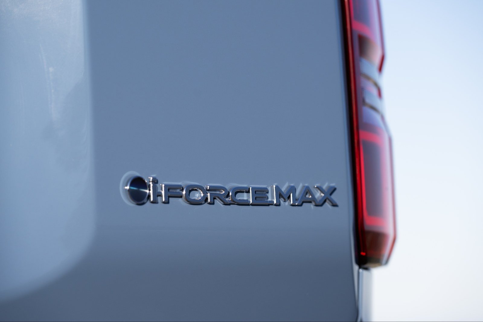 i-FORCE MAX hybrid badge on the rear of a Toyota Land Cruiser