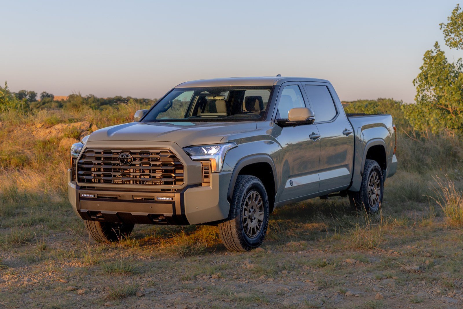 2027 Toyota Tundra Trailhunter pickup on a grassy trail